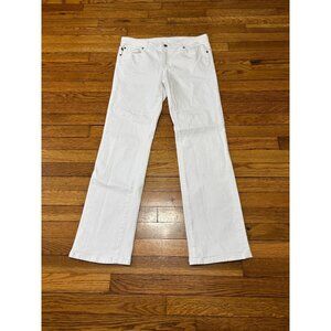 RL Polo Jeans Co. Womens Jeans Size 8 Kelly White Stretch Denim Bootcut 90s